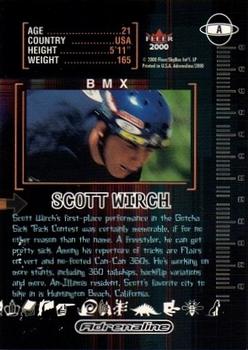 2000 Fleer Adrenaline - Autographs #A Scott Wirch Back